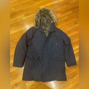 Michael Kors Mens Faux Fur Warm Parka Coat